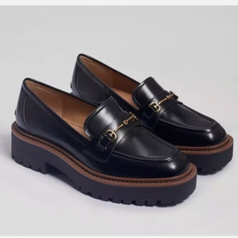 Sam Edelman Black Leather Loafers